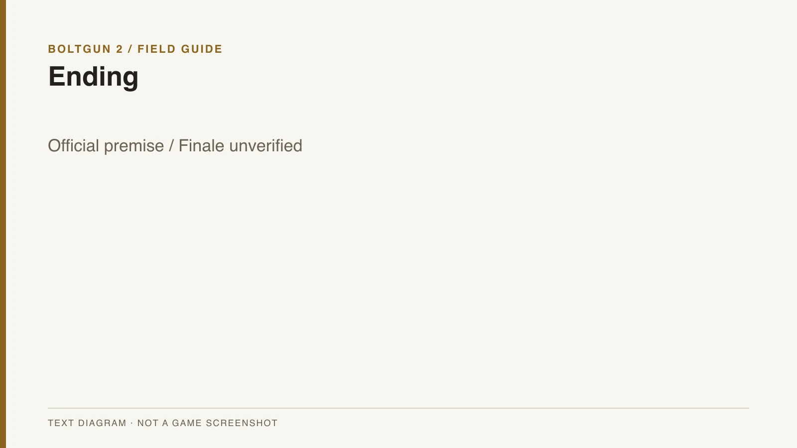 Boltgun 2 Ending editorial text diagram