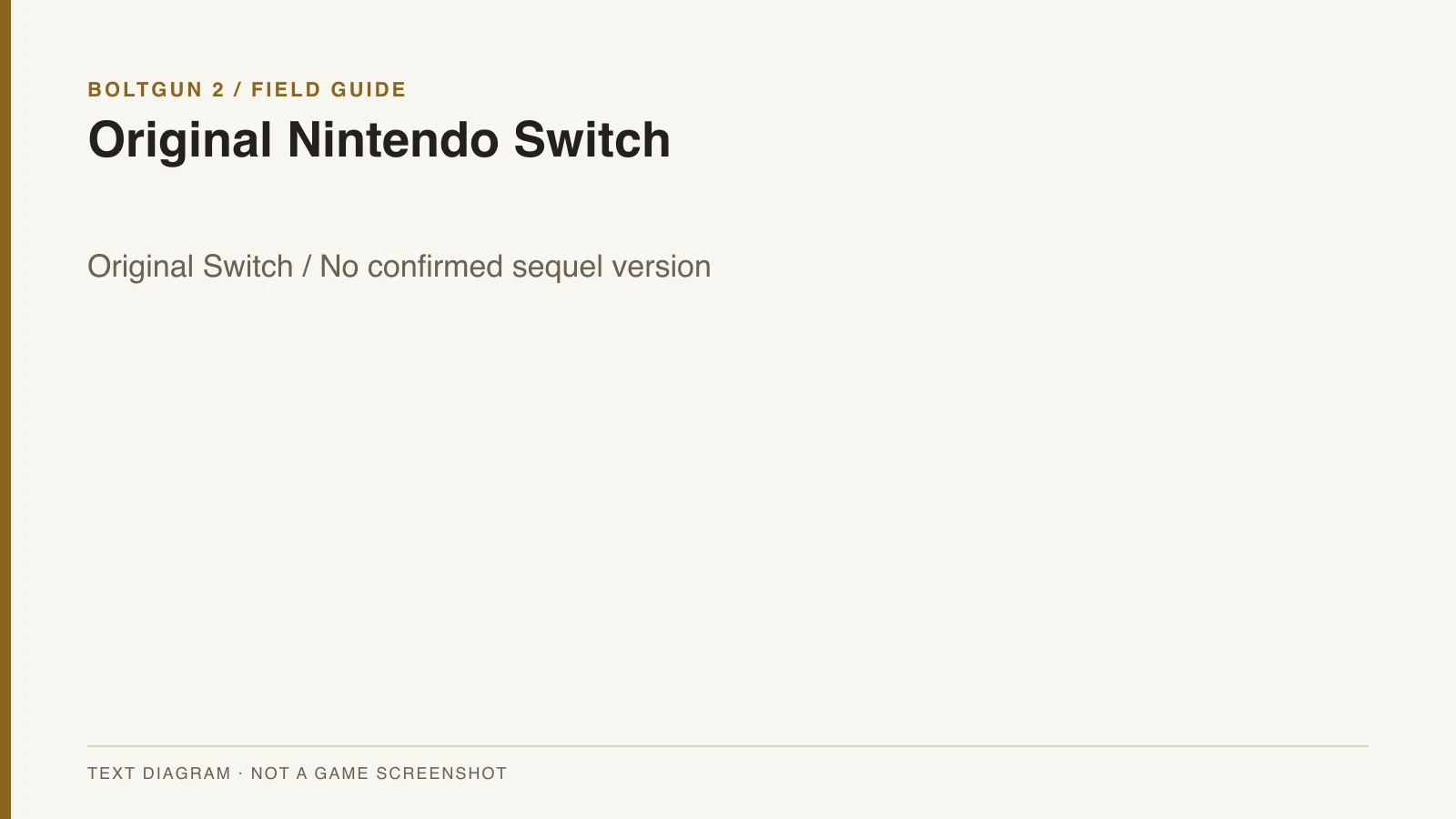 Boltgun 2 Original Nintendo Switch editorial text diagram